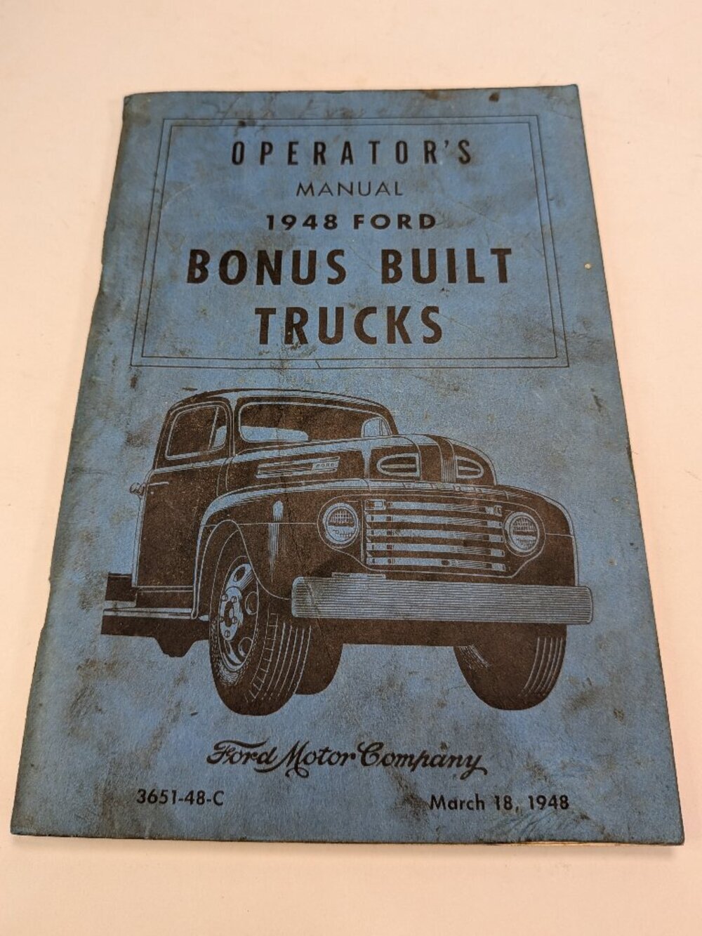 Original 1948 Ford "Bonus Built" Trucks Operator's Manual F-Series F1-F8